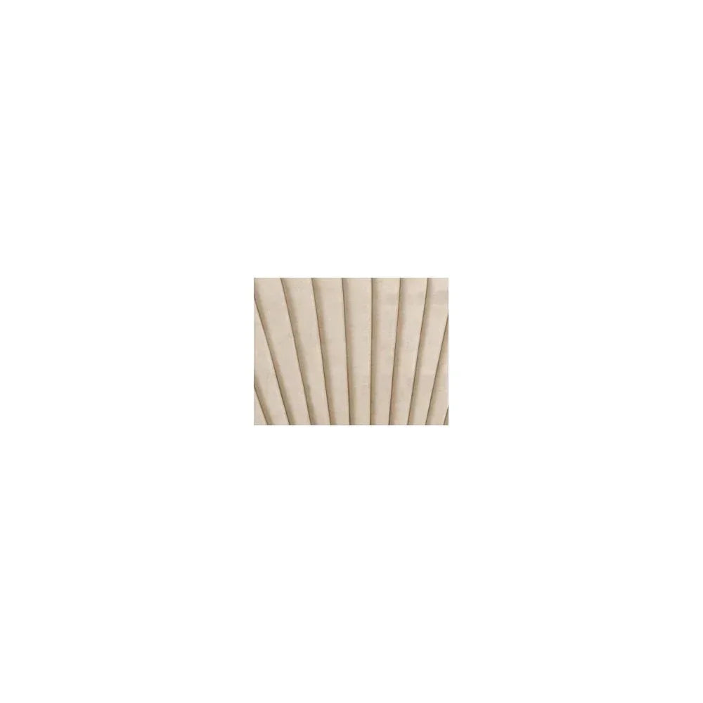 Beige velvet upholstery fabric with vertical fluted design detail