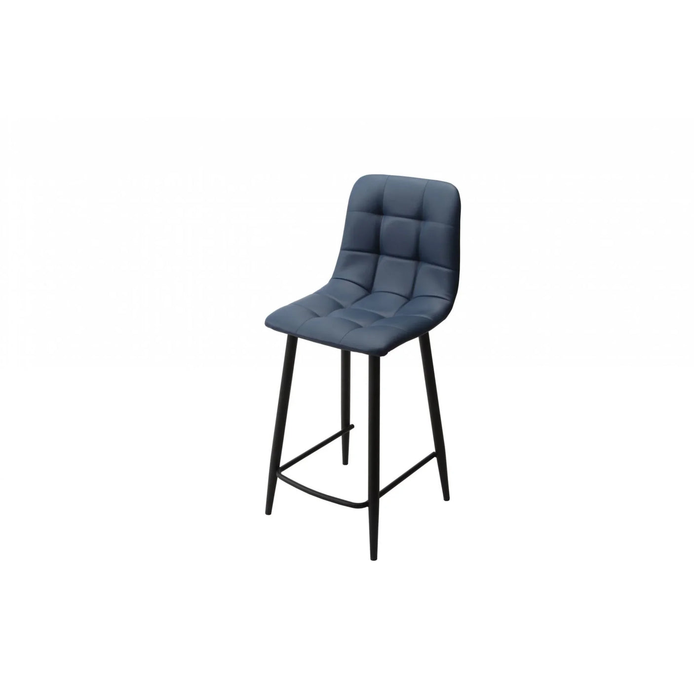 Fredrik Blue Bar Stool PU Seat Height 650mm