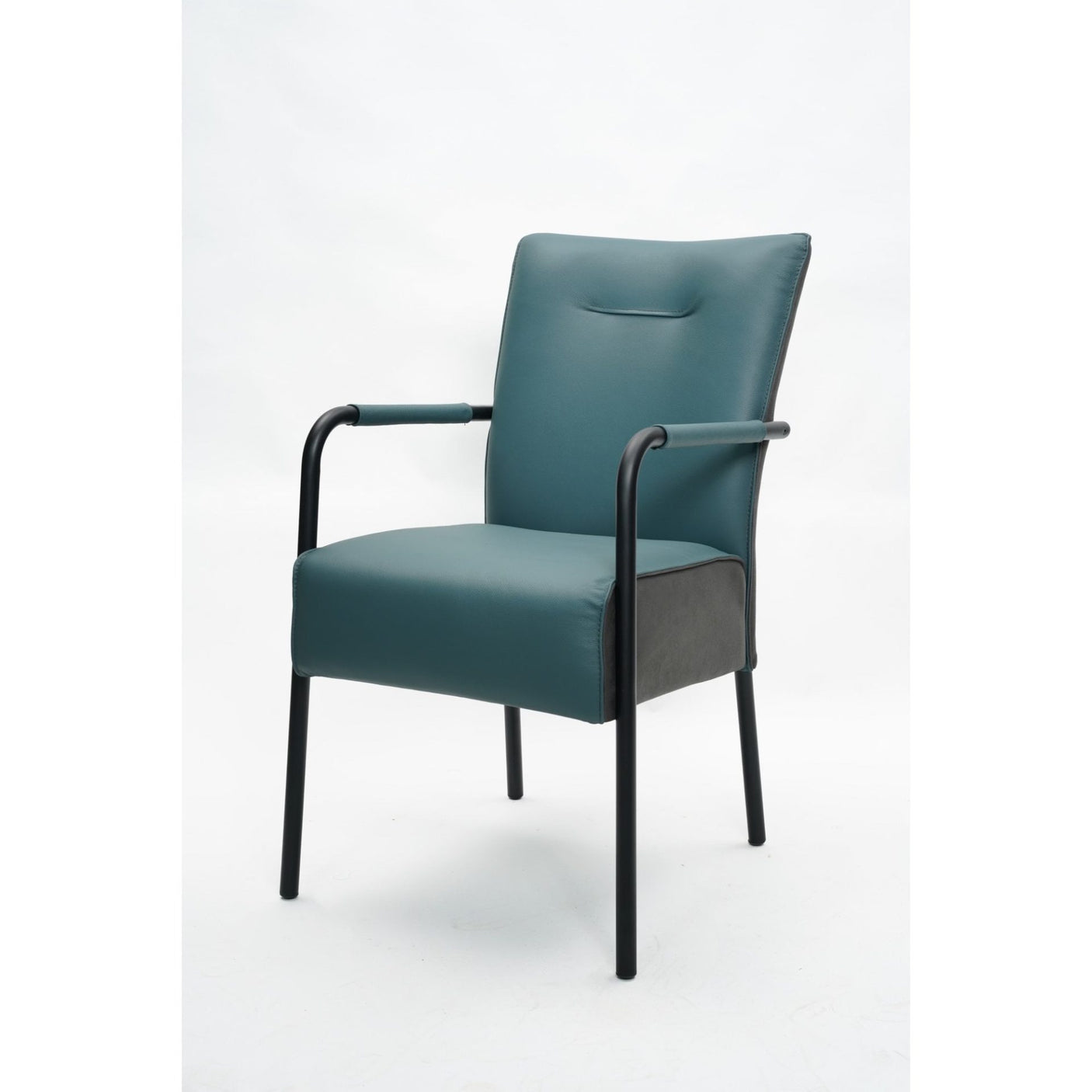 James Dining Chair Lagoon Blue Leather