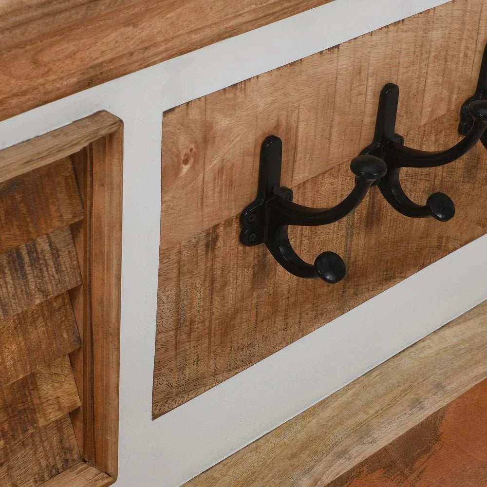 Alfie Wood Hook/Coat Hanger Wall