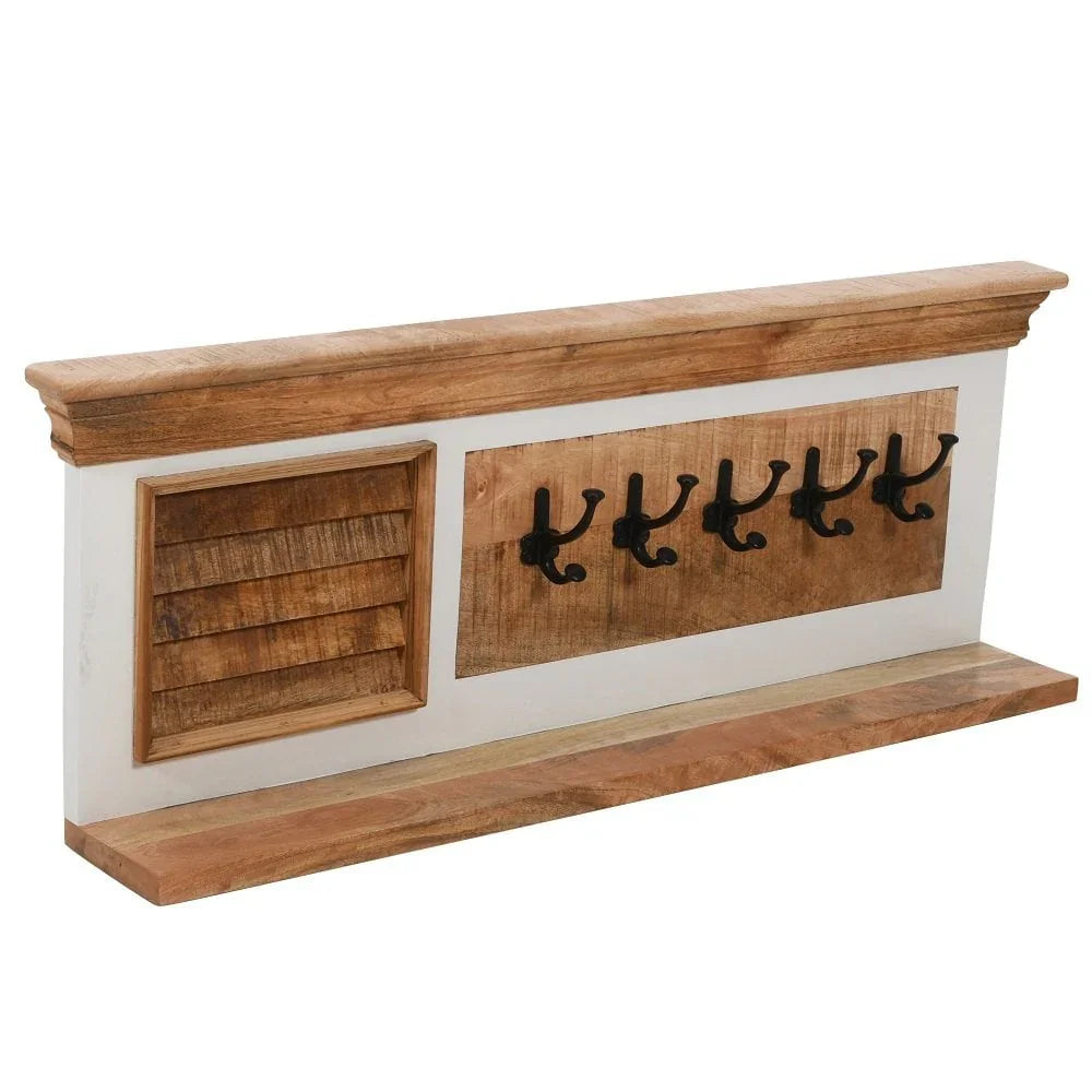 Alfie Wood Hook/Coat Hanger Wall