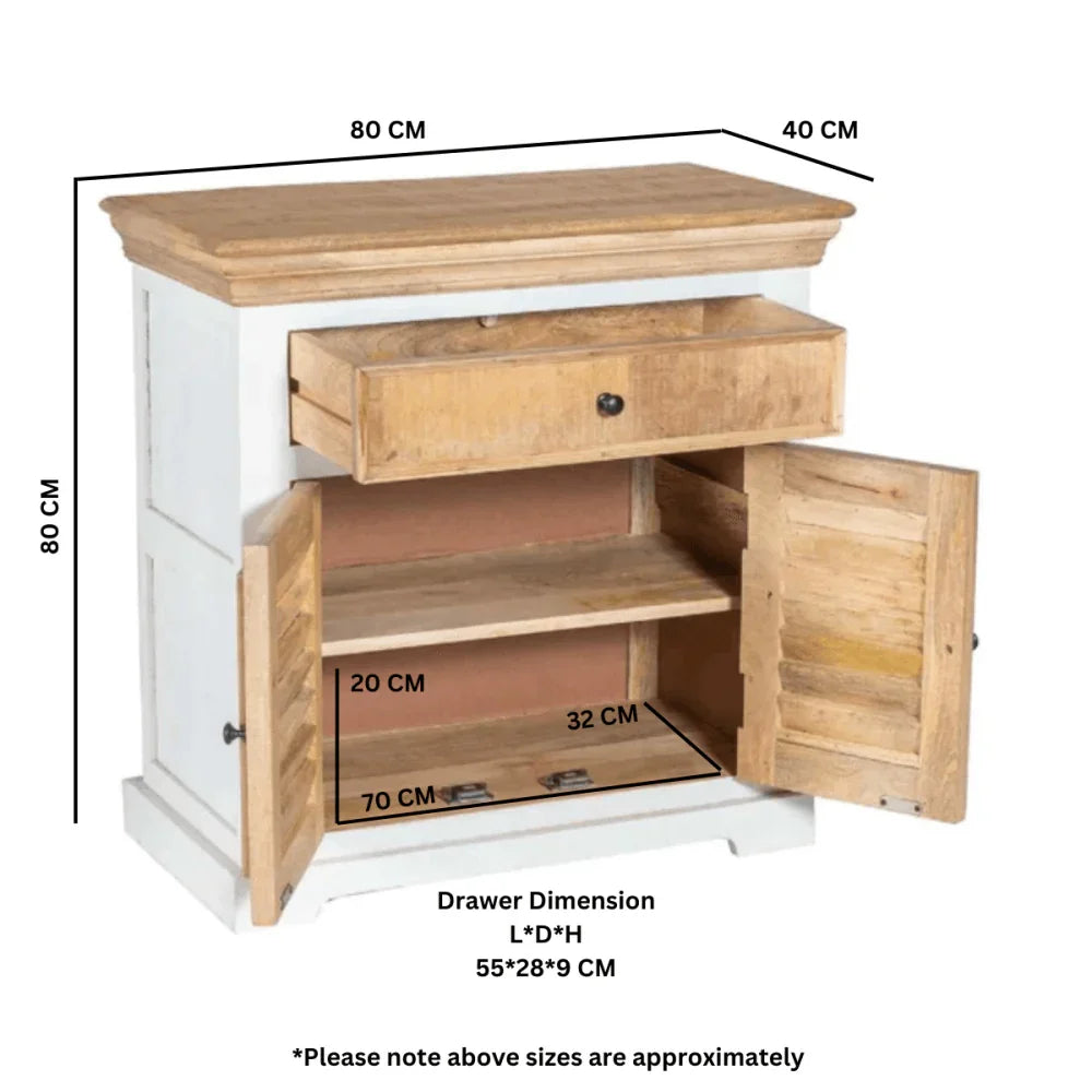 Alfie Wood Sideboard - 1 Drawer & 2 Doors