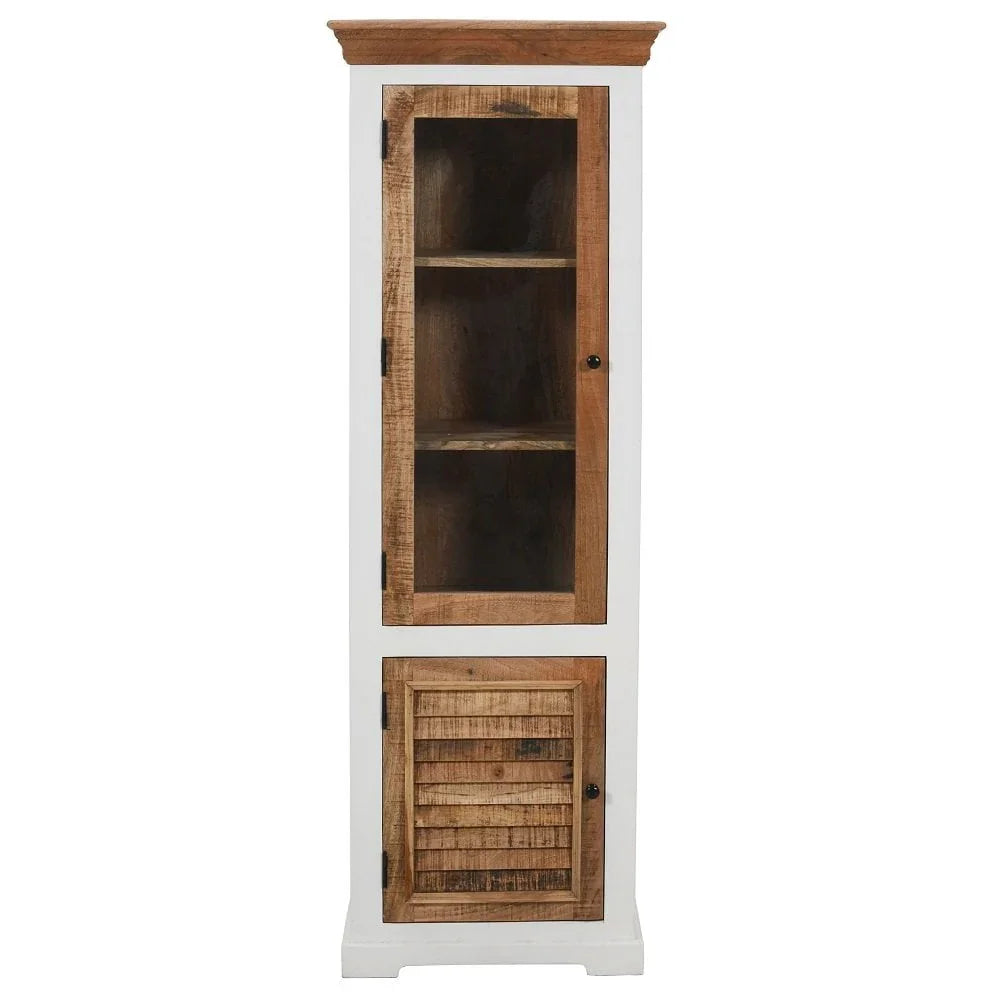 Alfie Wood Bookcase/Display Cabinet - 3 Shelves & 1 Door