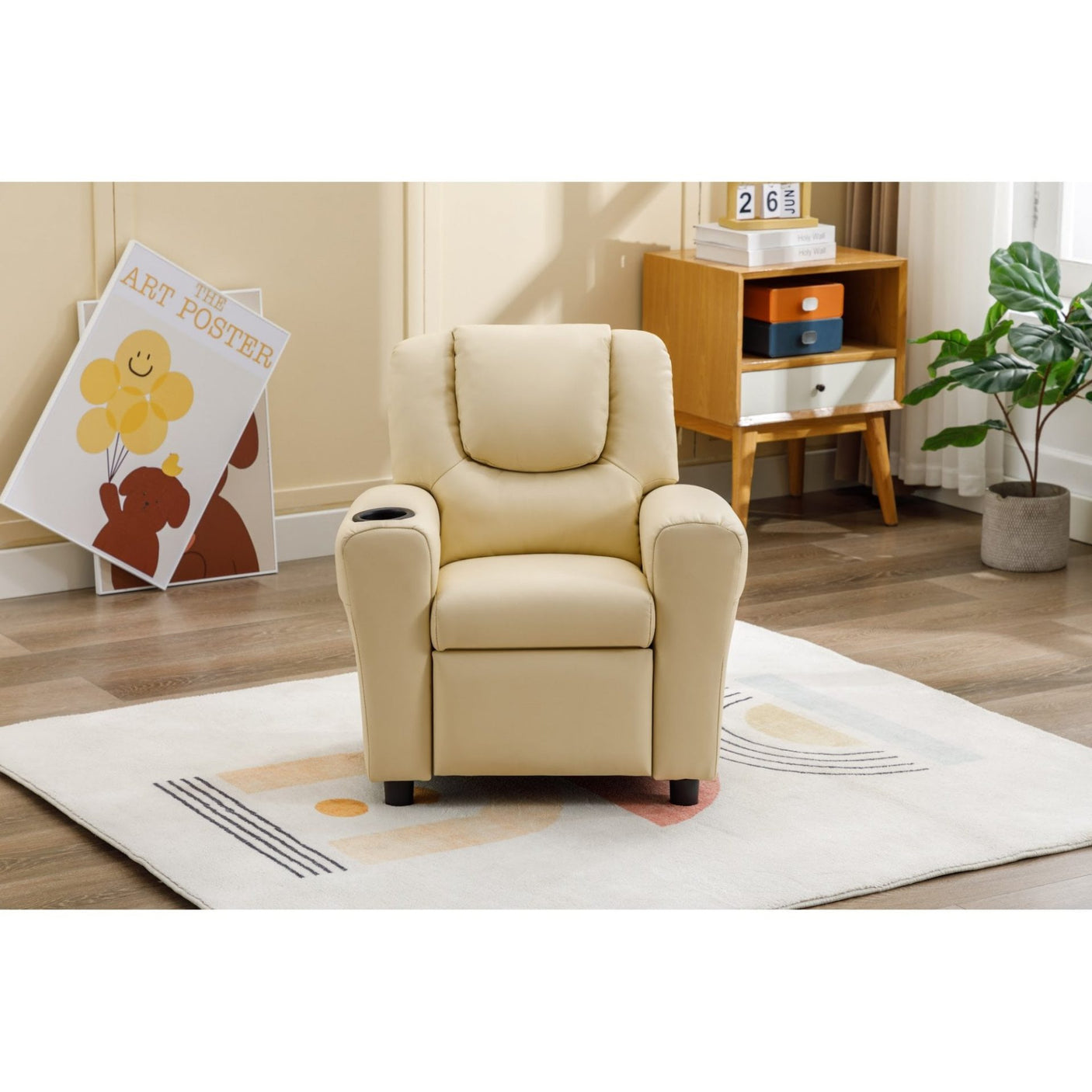Kids Recliner W. Cupholder