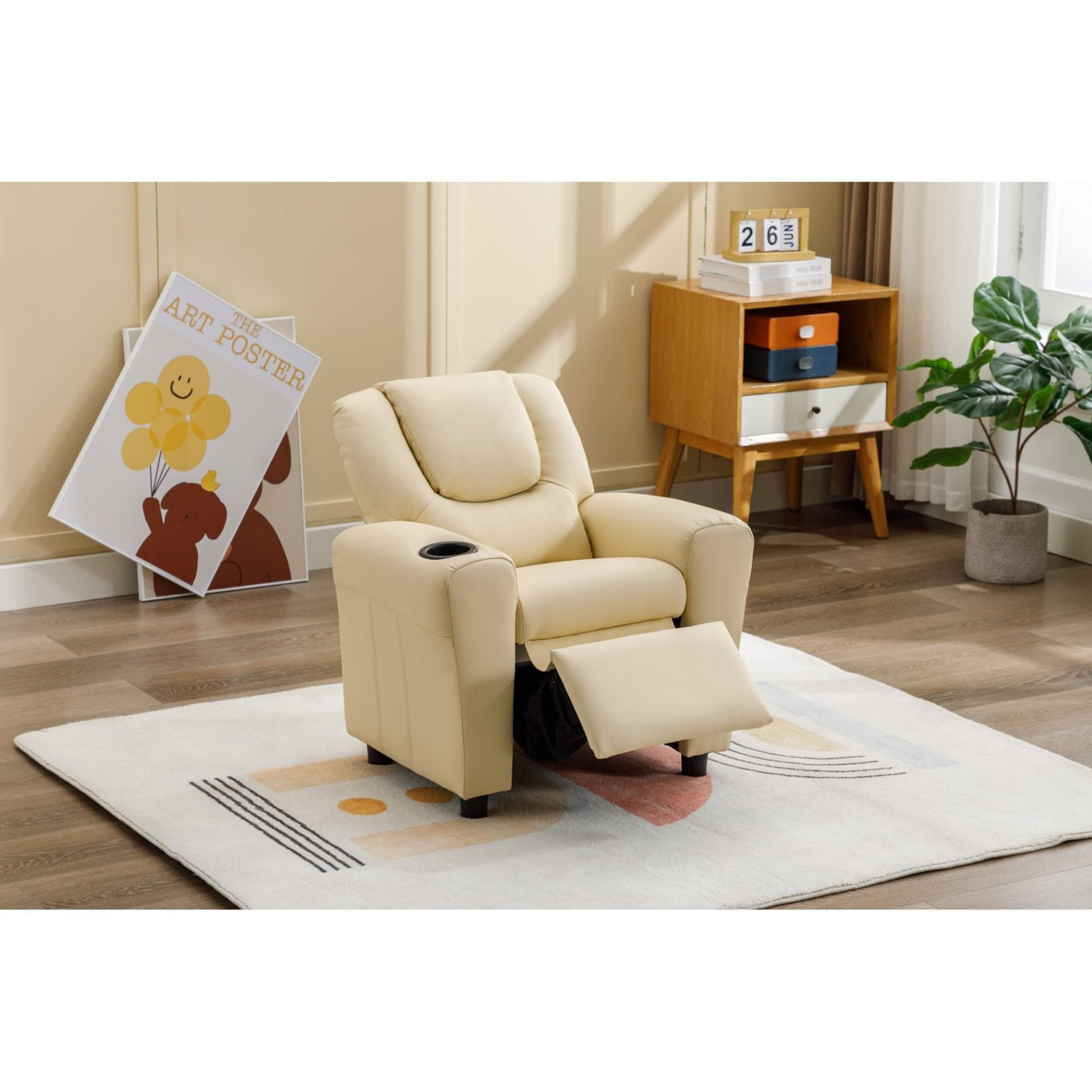 Kids Recliner W. Cupholder