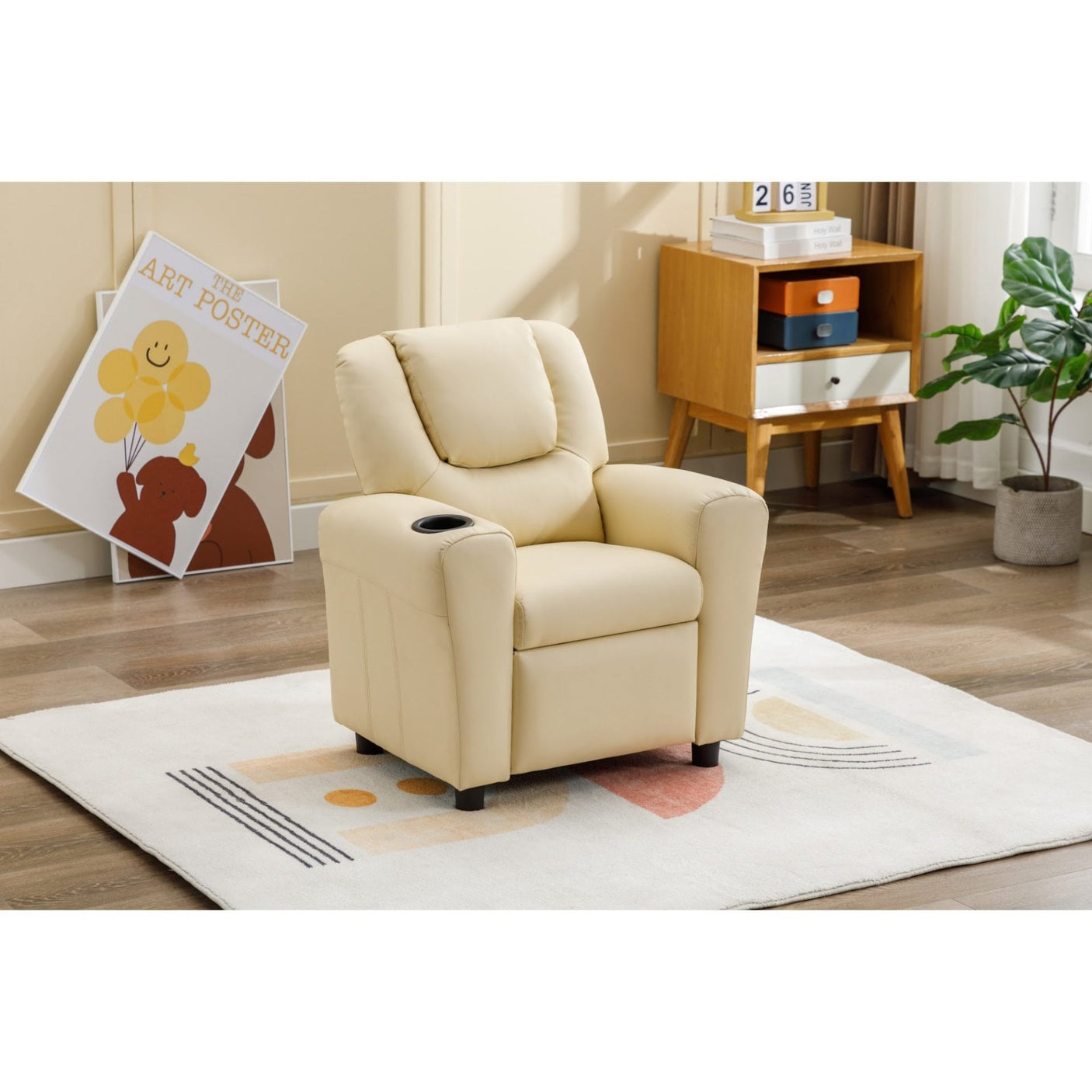 Kids Recliner W. Cupholder