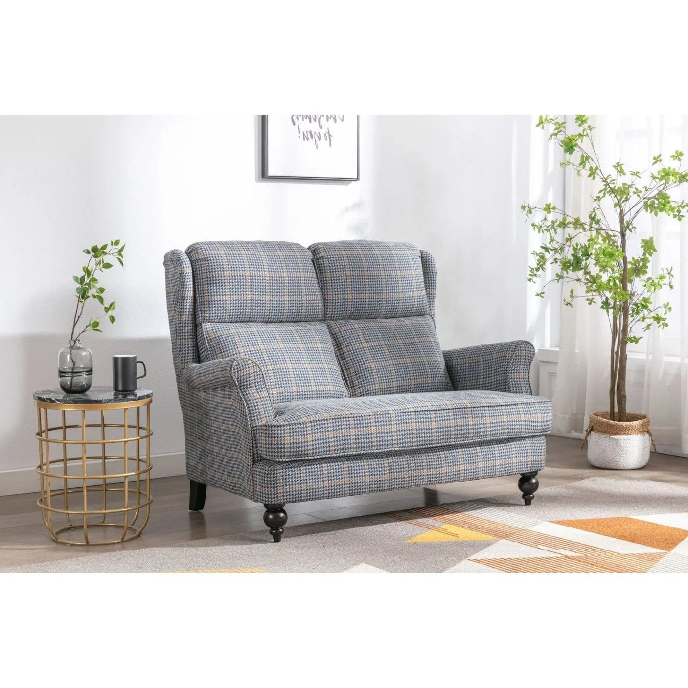 Skye Loveseat Antique Gold