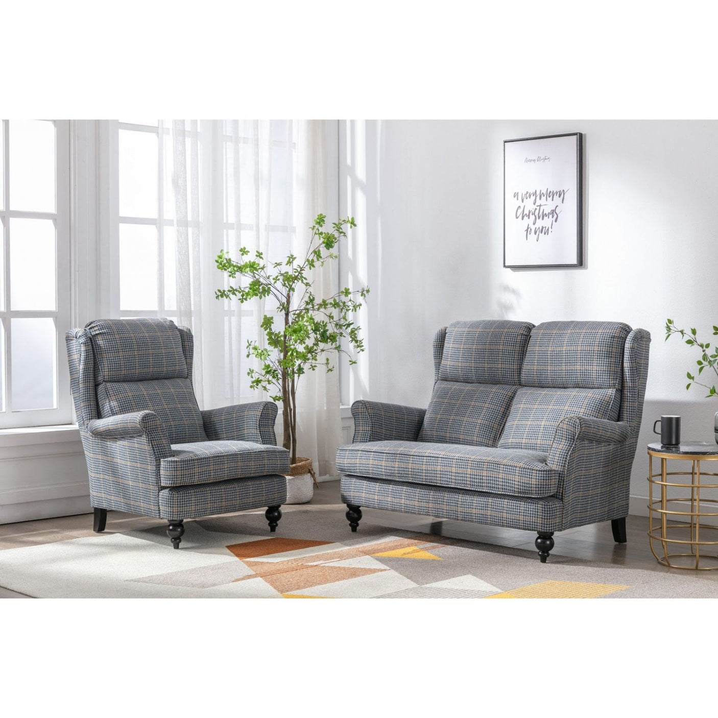 Skye Loveseat Antique Gold