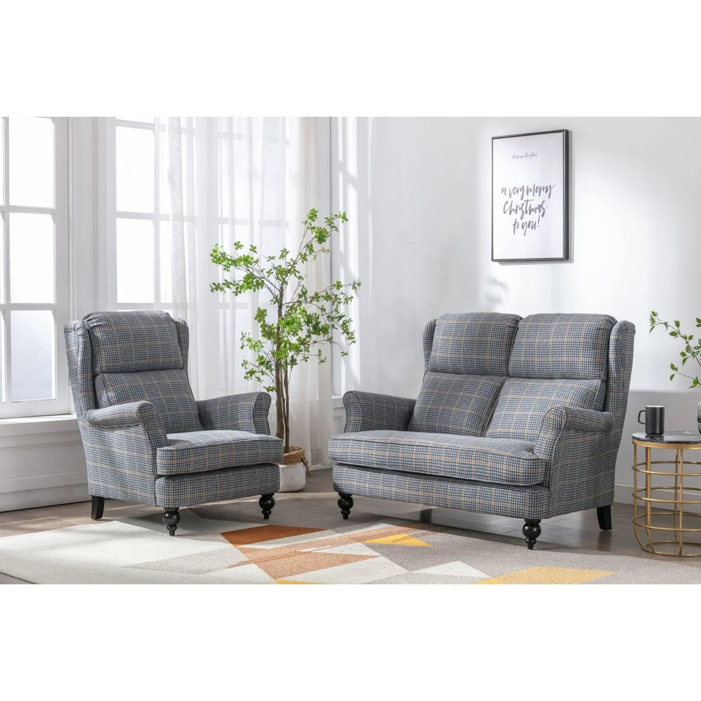 Skye Loveseat Antique Gold