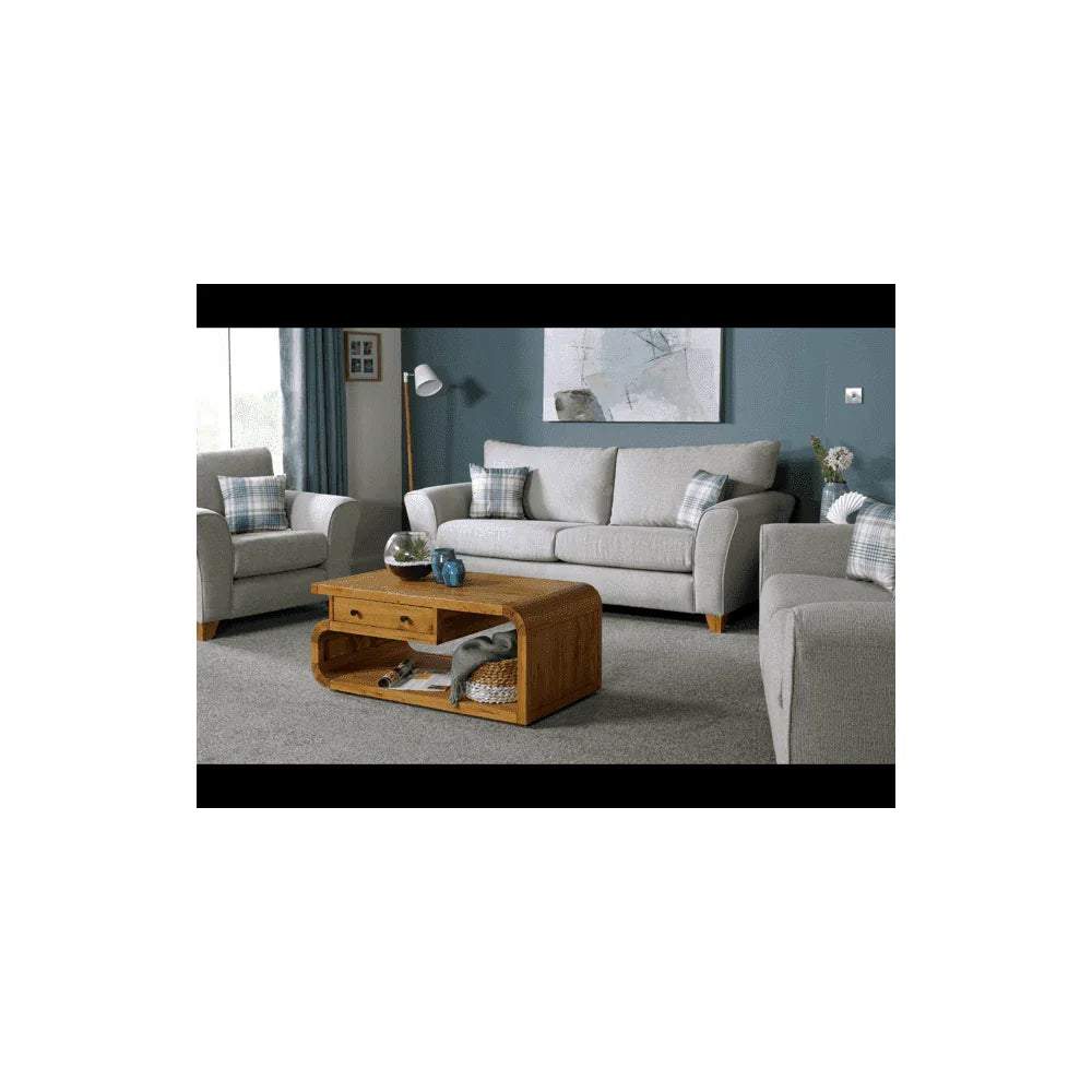 Sophie 3 Seater Silver