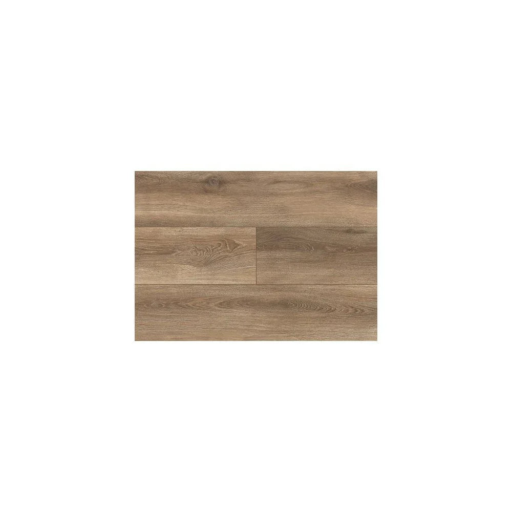 Light oak effect laminate flooring planks with wood grain texture, close-up view