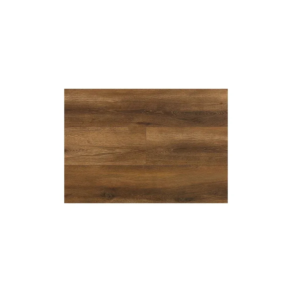 Walnut wood effect laminate flooring plank with natural grain detail