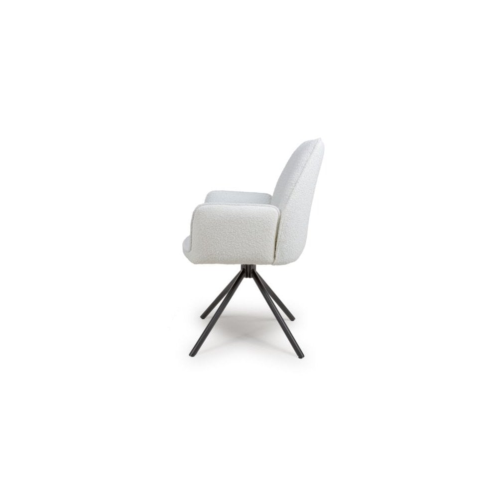 Uno Dining Chair Ivory Boucle