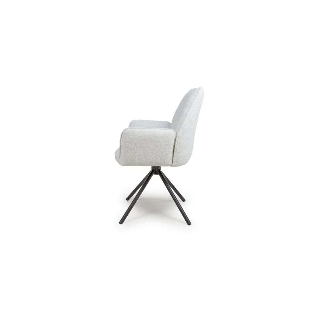Uno Dining Chair Ivory Boucle