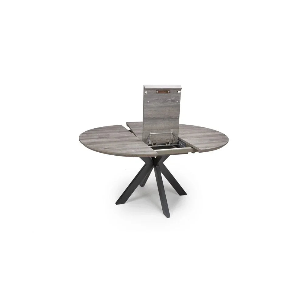 Manhattan Extending Round Table 1200-1600mm Grey