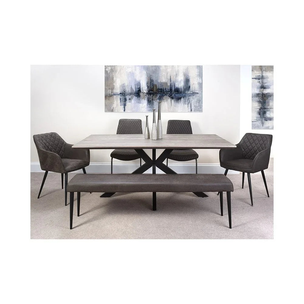 Manhattan Dining Table 1800mm Grey
