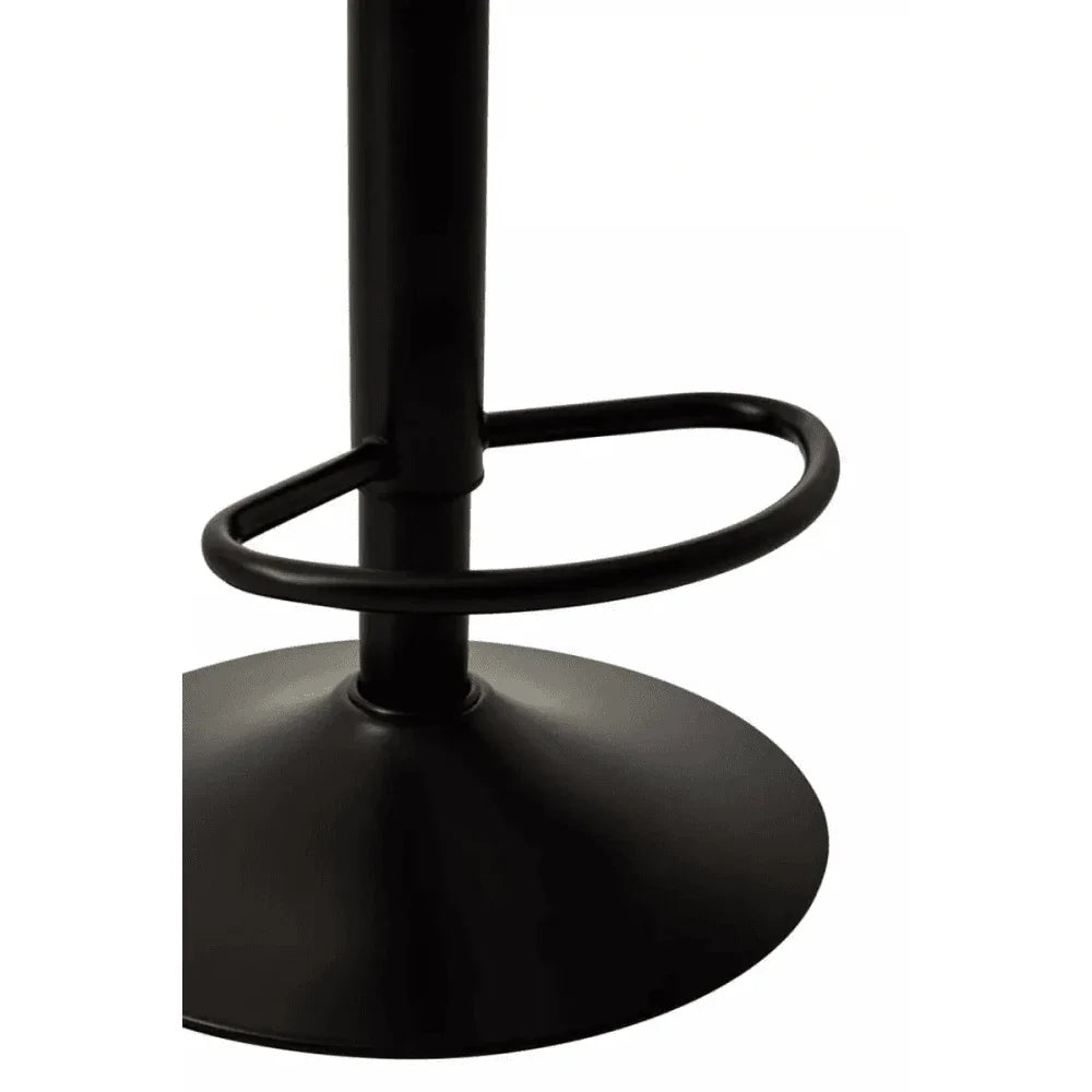 Elara Acrylic and Black Metal Bar Stool