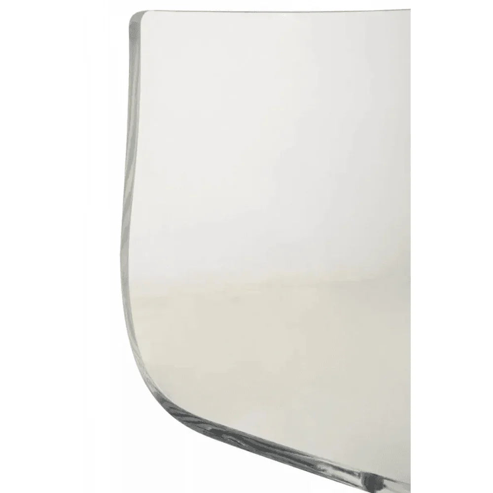 Elara Acrylic and Black Metal Bar Stool