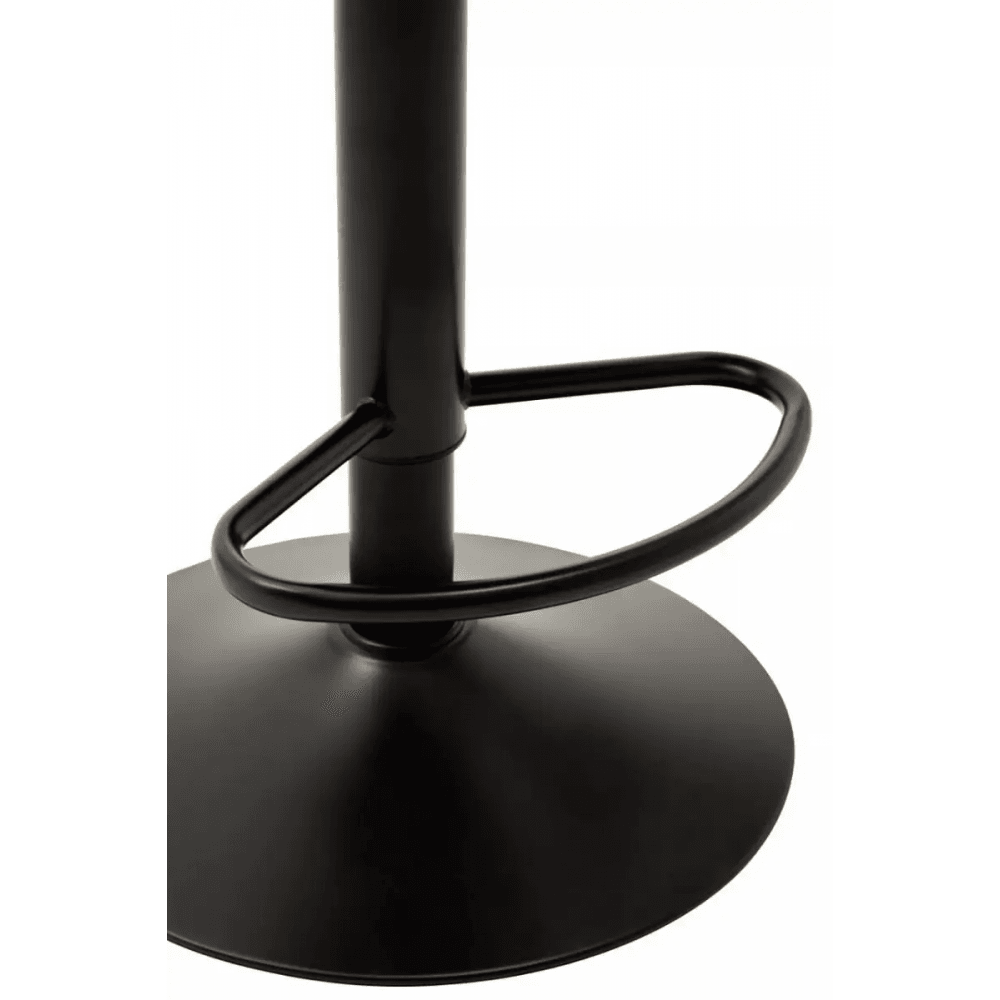 Elara High Back White Leather Effect Bar Chair