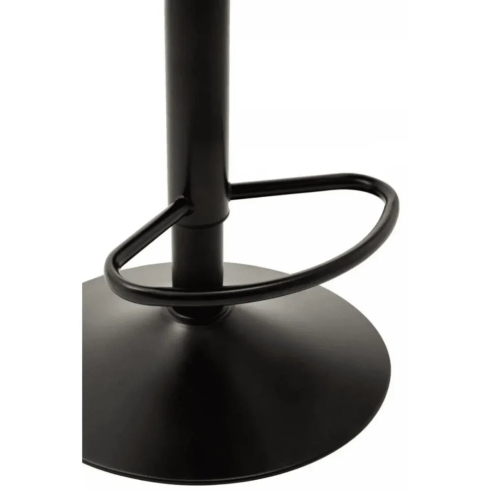 Elara High Back White Leather Effect Bar Chair