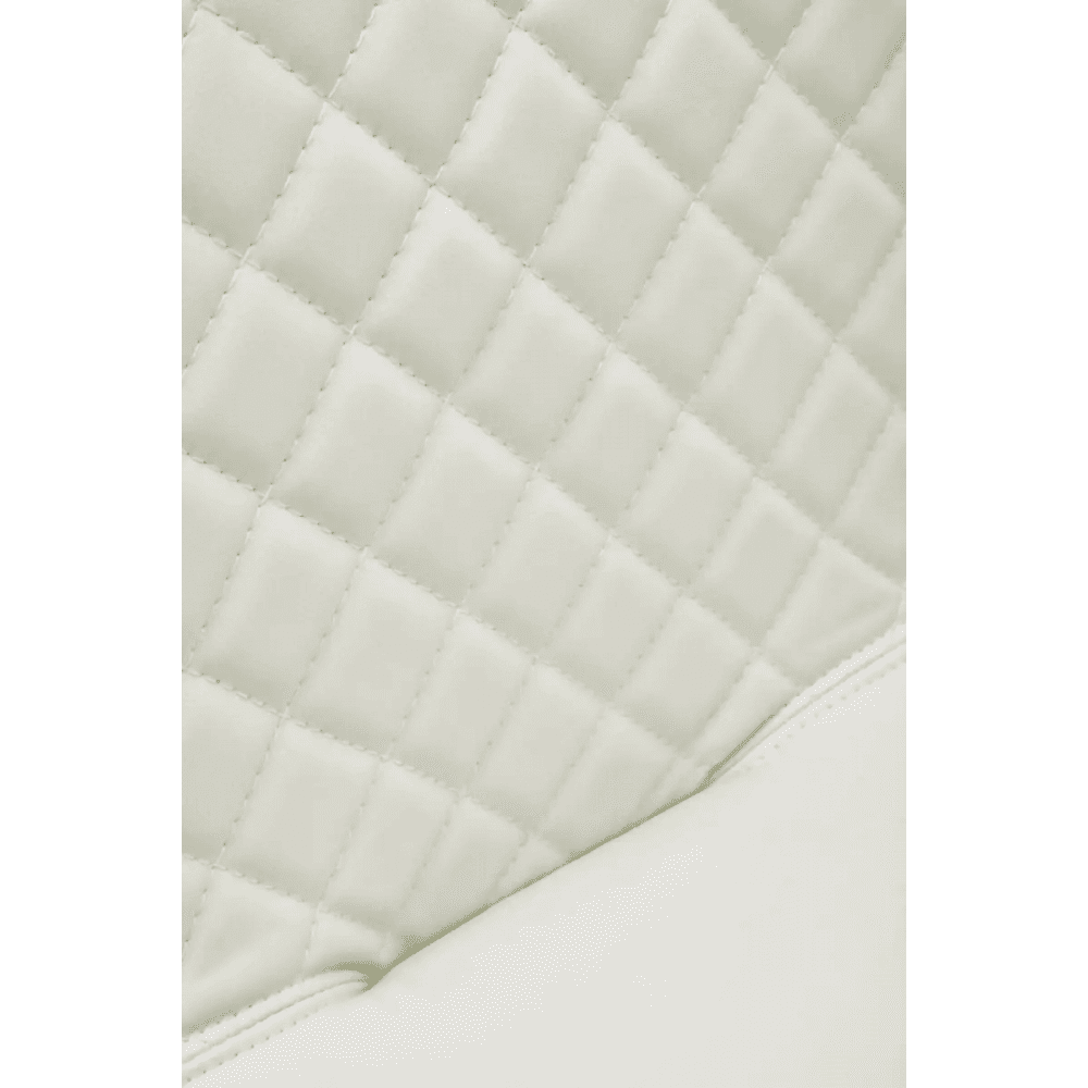 Elara High Back White Leather Effect Bar Chair