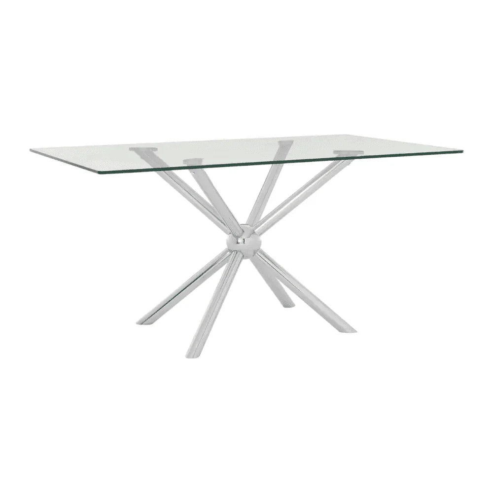 Orion Rectangular Silver Dining Table