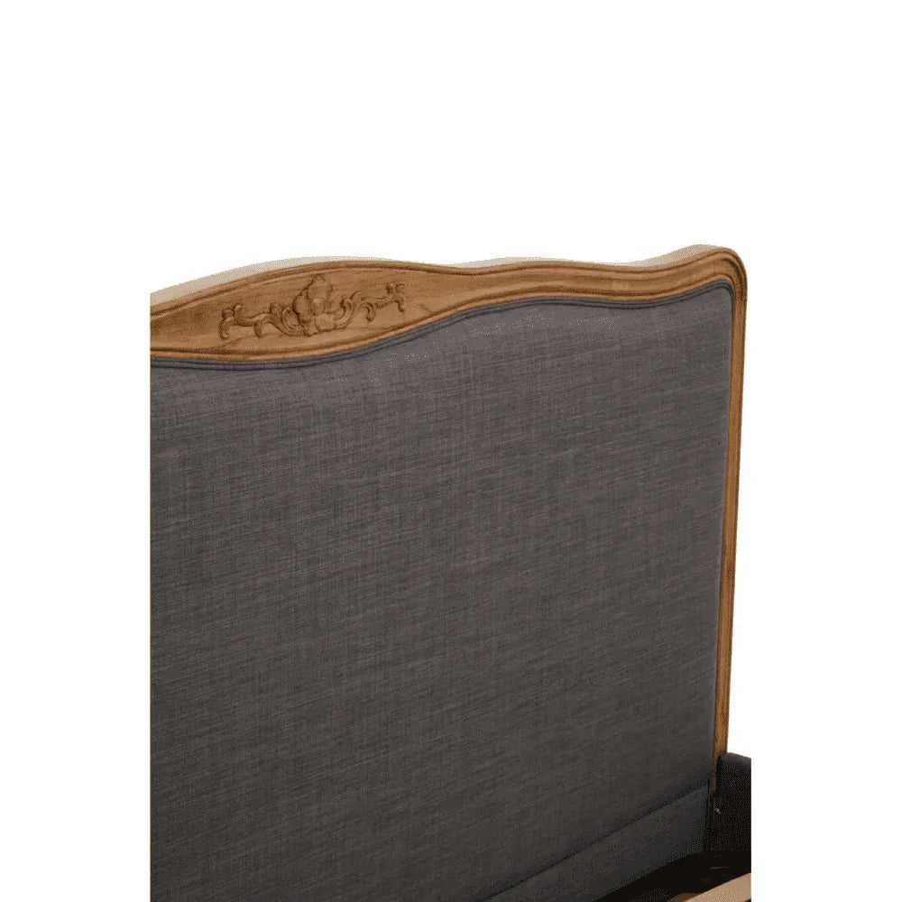 Buy upholstered headboard online, carved wood bed frame, vintage bedroom furniture