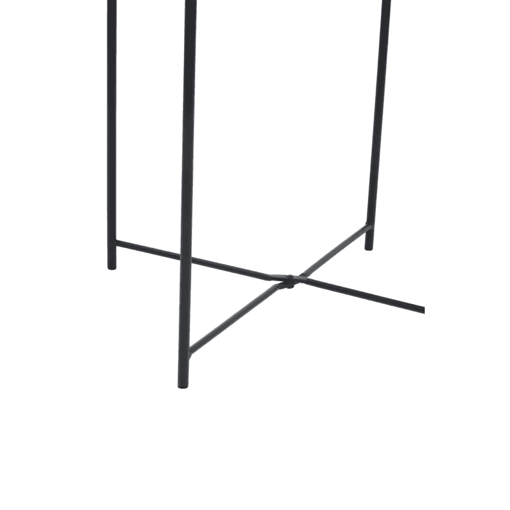 Bronzo Round Black Side Table