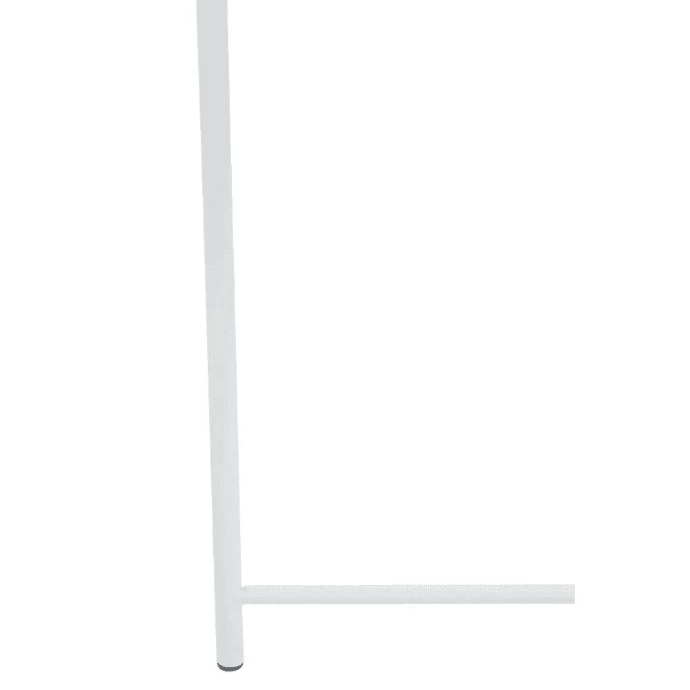 Bronzo Round White Side Table