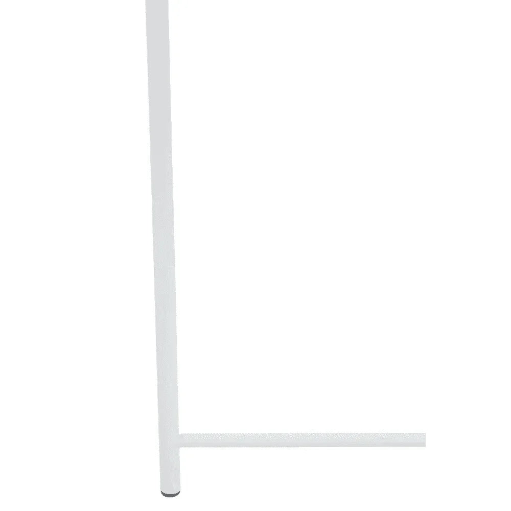 Bronzo Round White Side Table