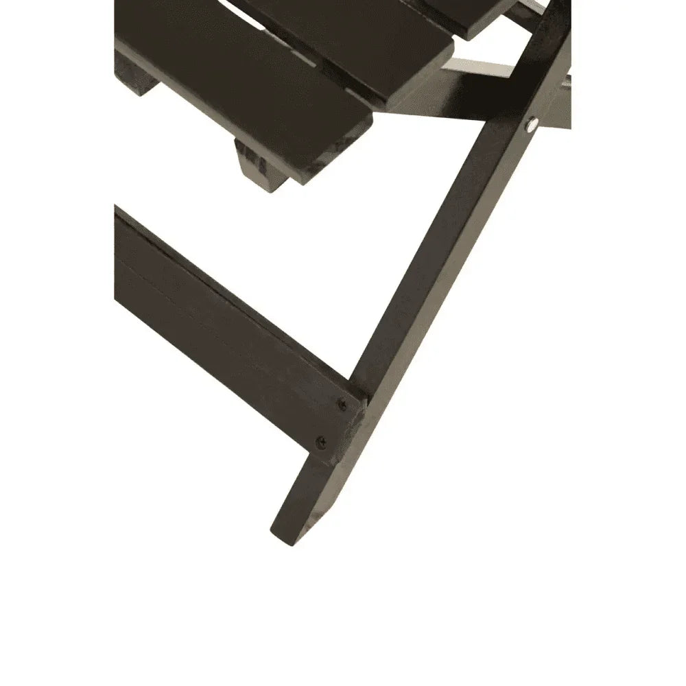 Maritime Black Wood Folding Table