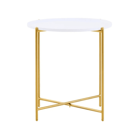 Orion White Top Side Table