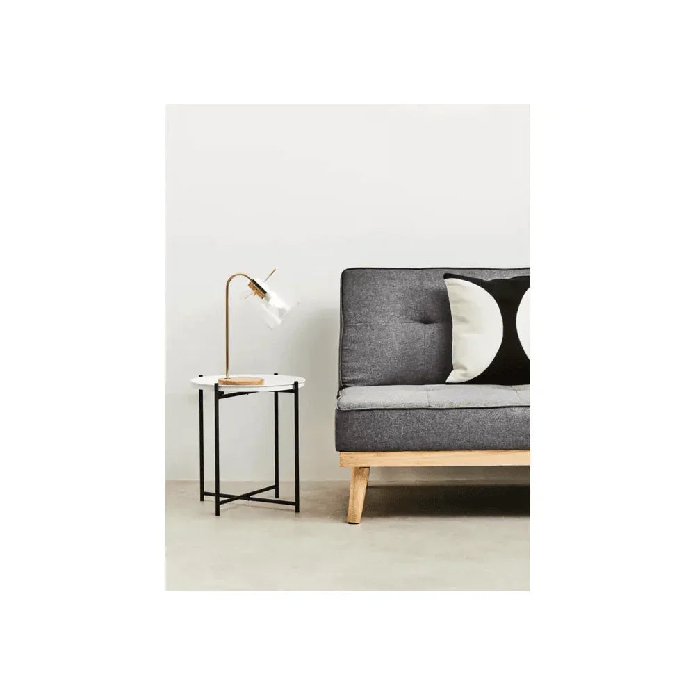 Orion Round White Top Side Table