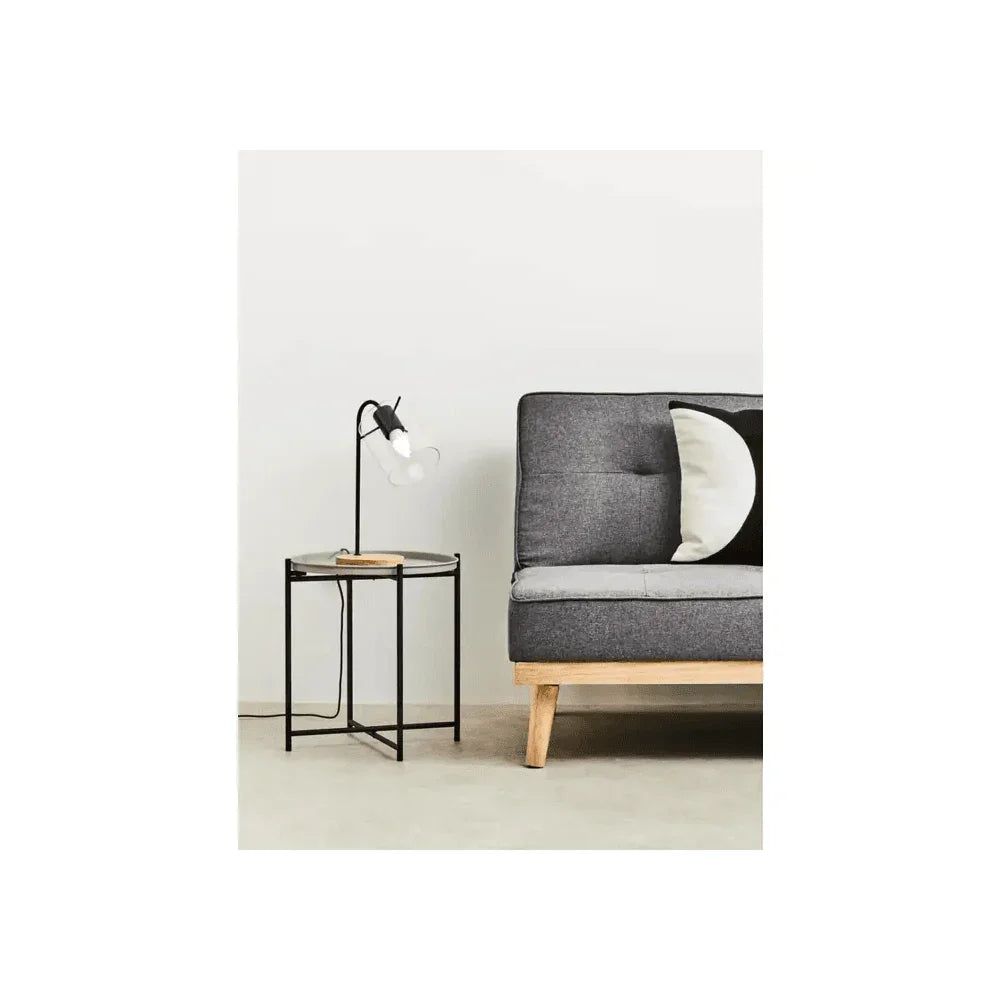 Orion Round Grey Top Side Table