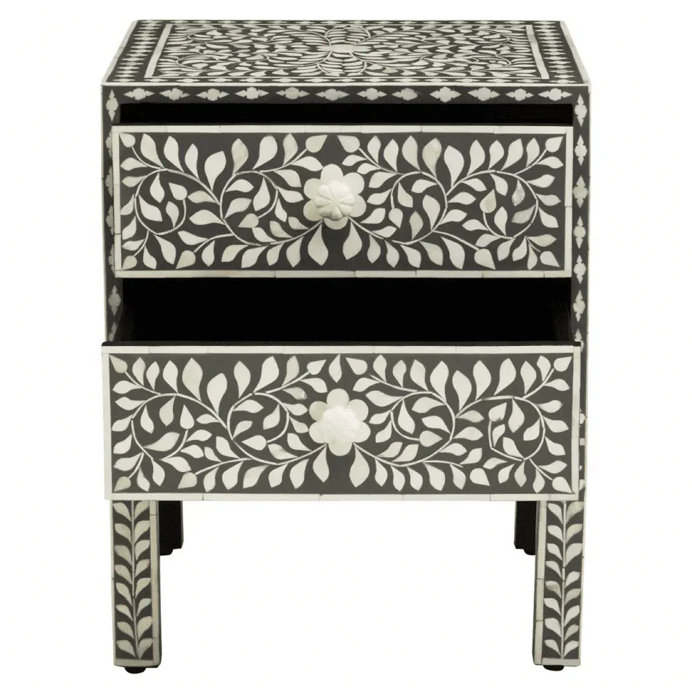 Meridian Two Drawer Side Table