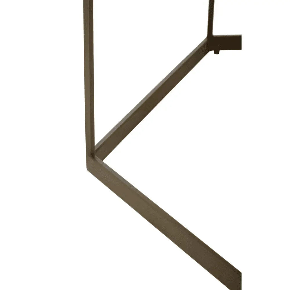 Terrence Hexagonal Brown Coffee Table