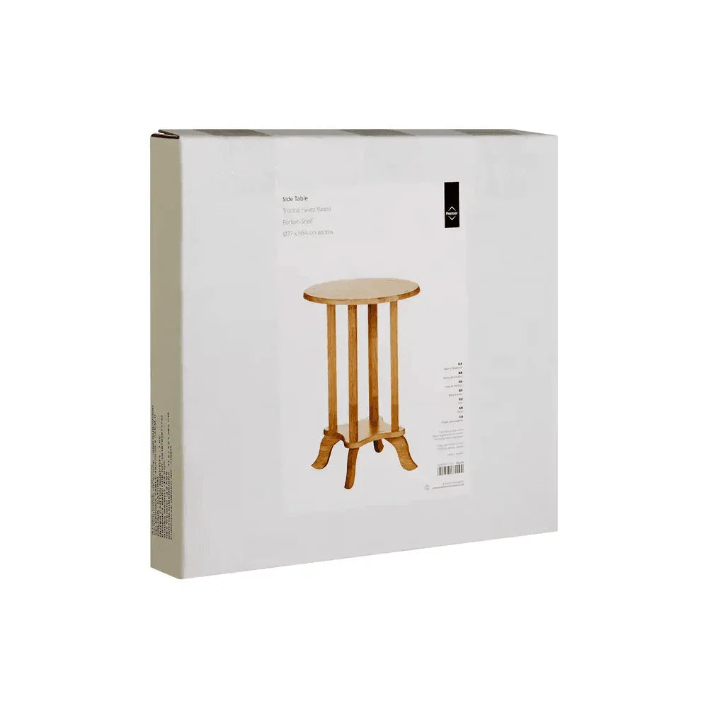 Selene Round Rubberwood Side Table