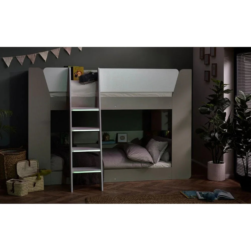 Parsec Bunk Bed Taupe & White