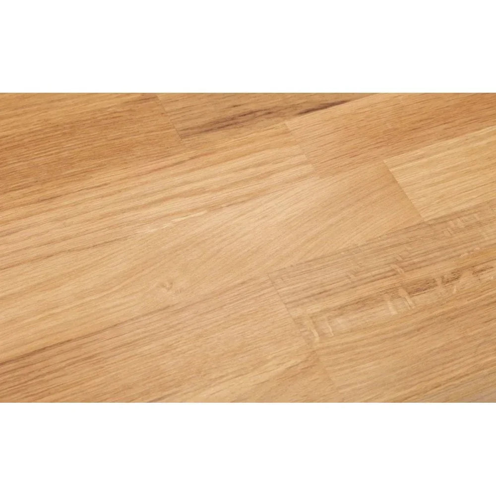 Light oak wood dining table surface with natural grain detail