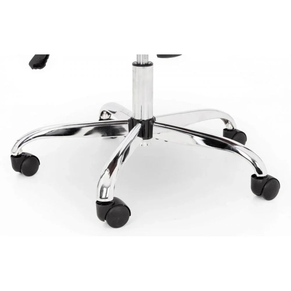 Gio Brown & Chrome Office Chair