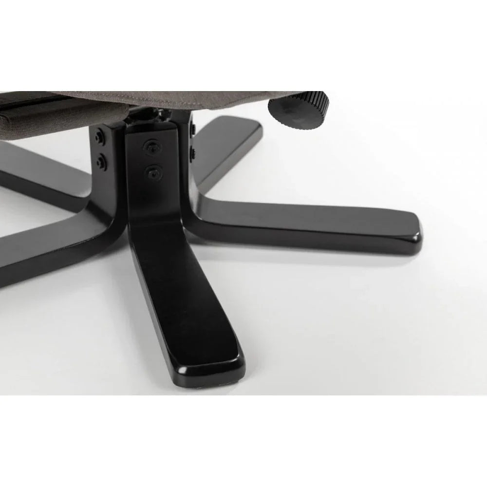 Malmo Swivel Recliner & Stool - Grey