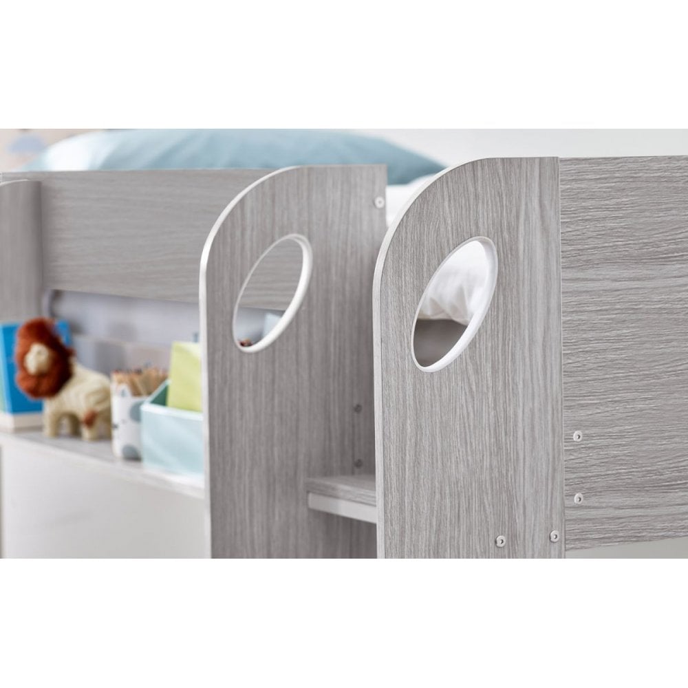 Mars Bunk & Underbed Charcoal & White