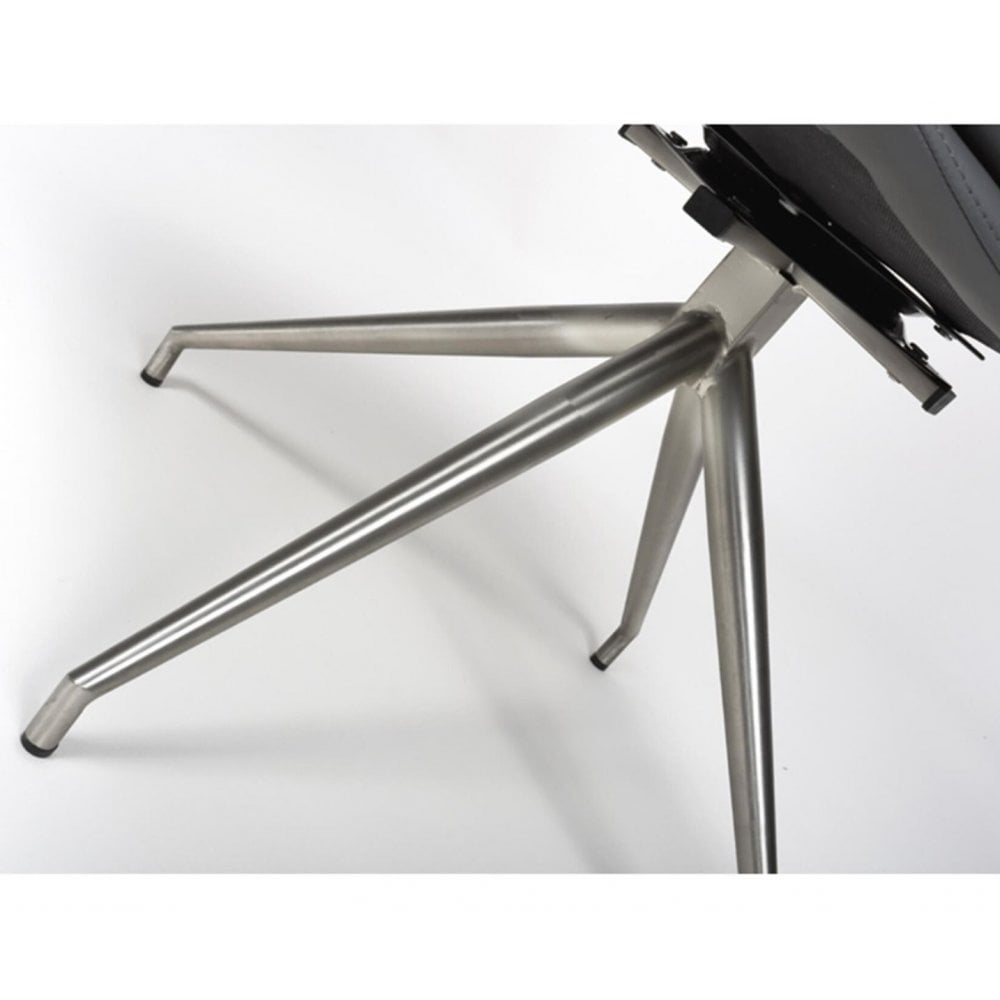 Nobo Swivel Chair Brushed Steel Grey (sold in 2's)