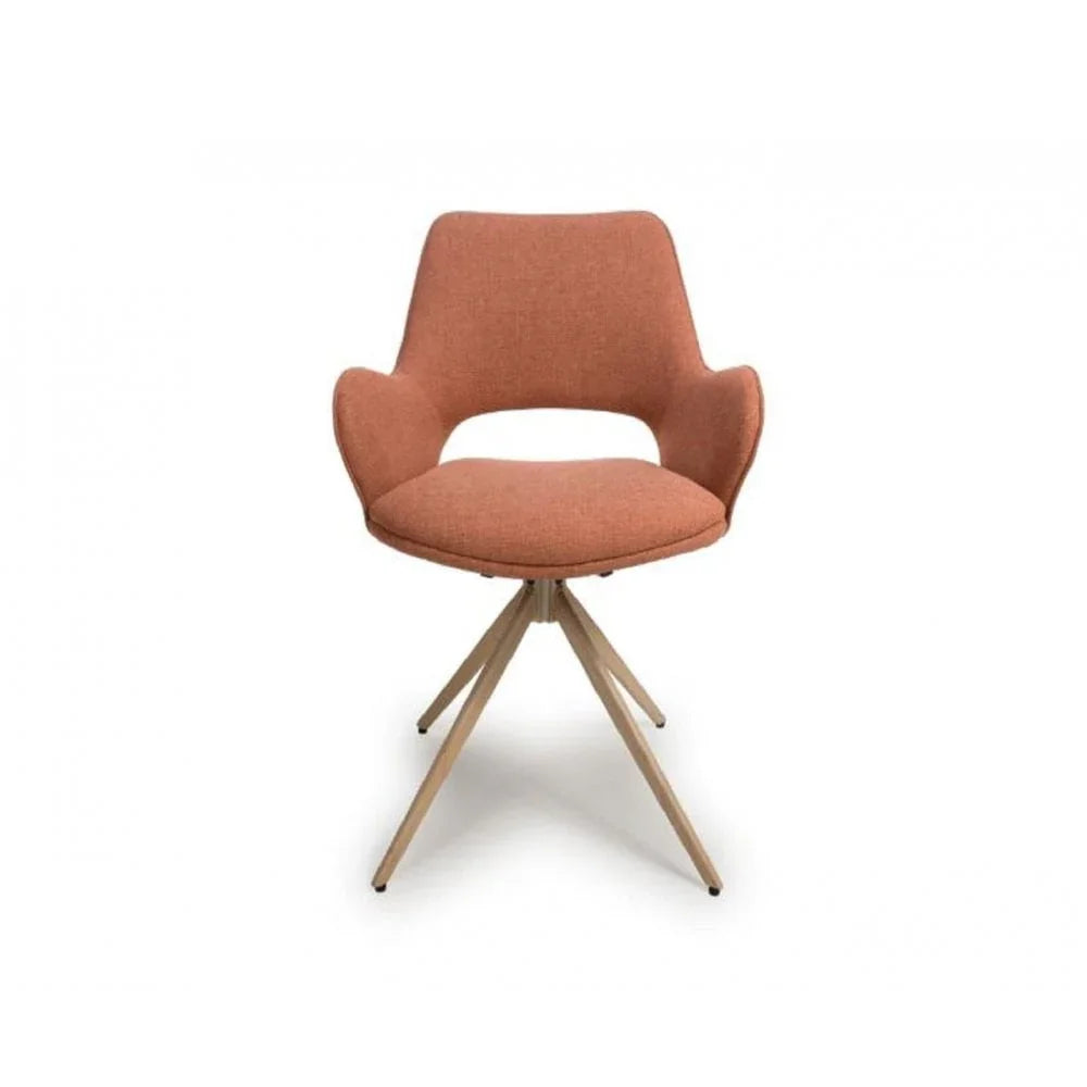 Perth Swivel Chair Brick (Sold in 2's)