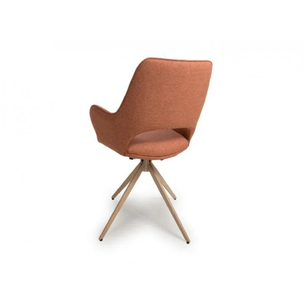 Perth Swivel Chair Brick (Sold in 2's)