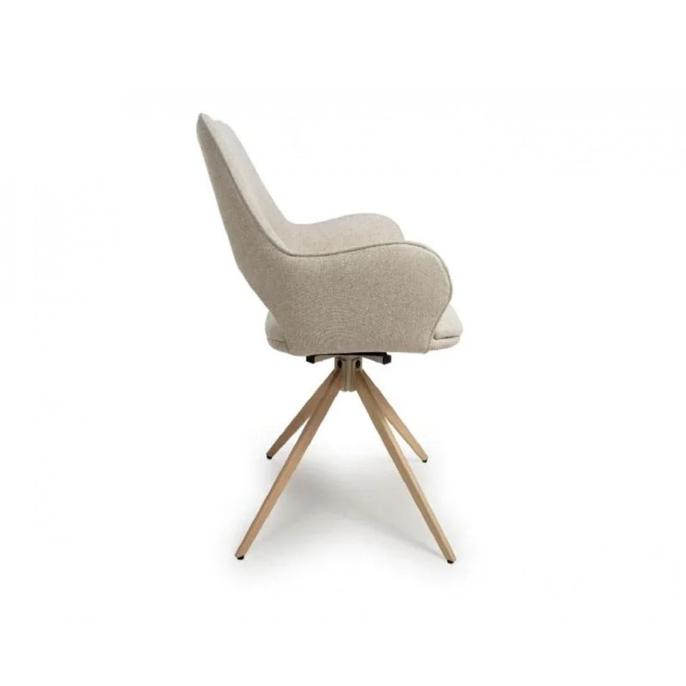Perth Swivel Chair Natural (Sold in 2's)