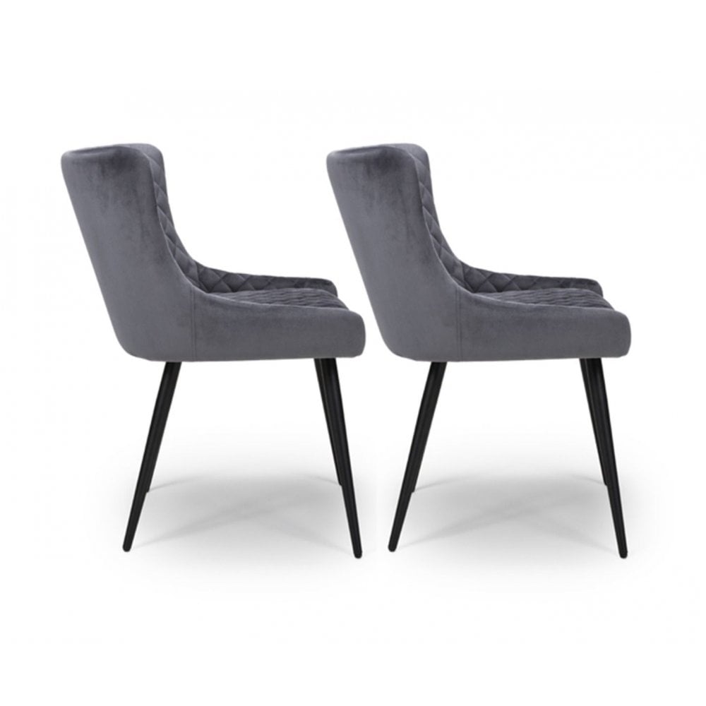 Malmo Dining Chair Grey (Sold In 2'S)