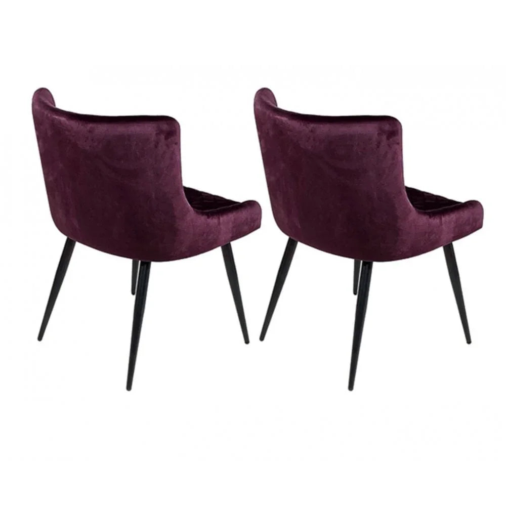 Malmo Dining Chair Mulberry (Sold In 2'S)
