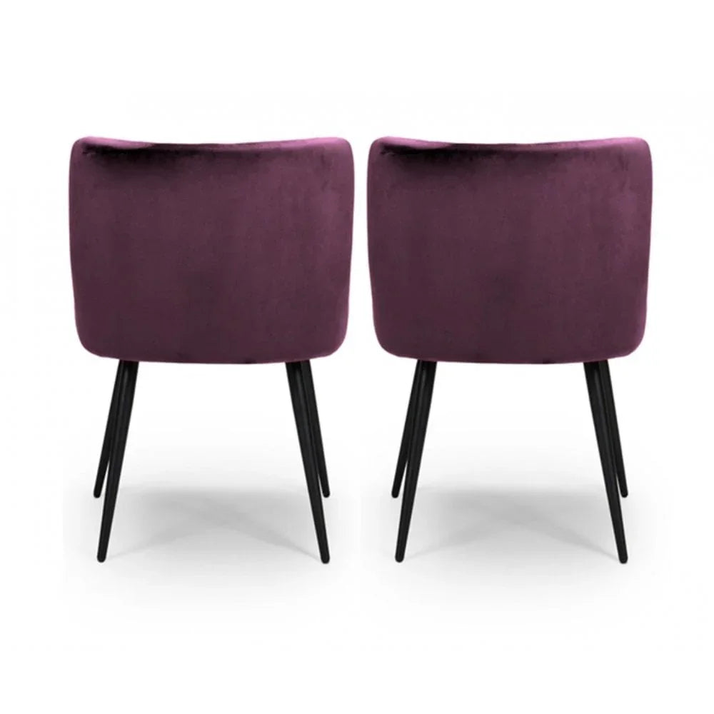 Malmo Dining Chair Mulberry (Sold In 2'S)
