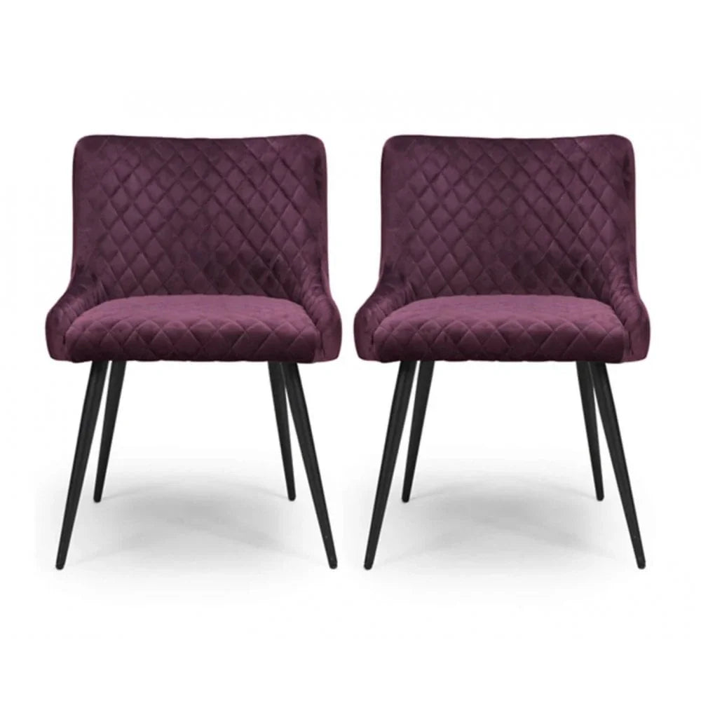 Malmo Dining Chair Mulberry (Sold In 2'S)